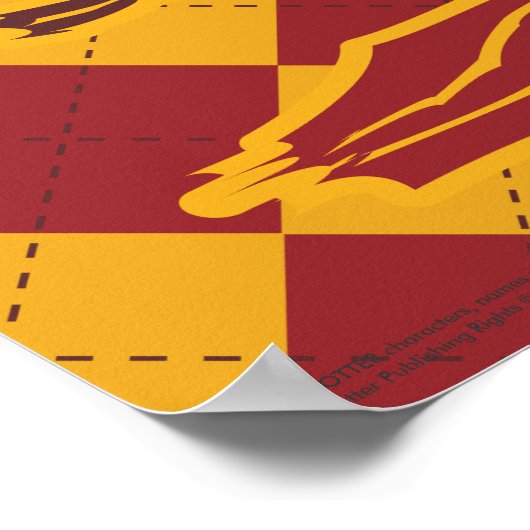 Harry Potter | Gryffindor QUIDDITCH™ Wappen Poster (Ecke)
