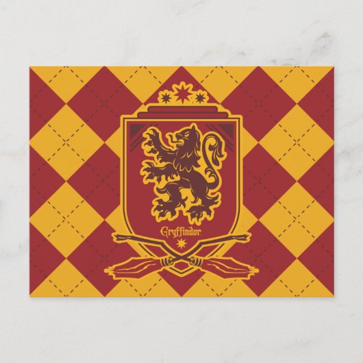 Harry Potter | Gryffindor QUIDDITCH™ Wappen Postkarte (Vorderseite)