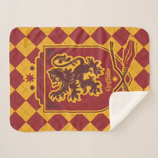 Harry Potter | Gryffindor QUIDDITCH™ Wappen Sherpadecke (Vorderseite (Horizontal))