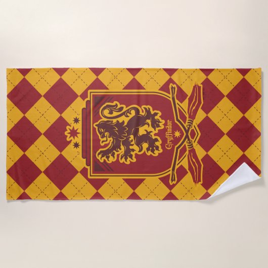 Harry Potter | Gryffindor QUIDDITCH™ Wappen Strandtuch (Vorderseite)
