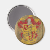 Harry Potter | Gryffindor - Retro-Hauswappen Magnet (Vorderseite/Rückseite)