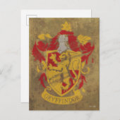 Harry Potter | Gryffindor - Retro House Crest Postkarte (Vorne/Hinten)