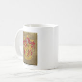 Harry Potter | Gryffindor - Retro House Wappen Kaffeetasse (Vorderseite Links)