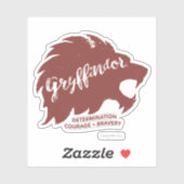 Harry Potter | GRYFFINDOR™ Silhouette Typografie Aufkleber (Blatt)