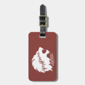 Harry Potter | GRYFFINDOR™ Silhouette Typografie Gepäckanhänger (Vorderseite vertikal)