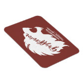 Harry Potter | GRYFFINDOR™ Silhouette Typografie Magnet (Rechte Seite)