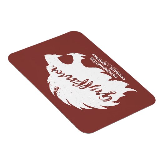 Harry Potter | GRYFFINDOR™ Silhouette Typografie Magnet (Rechte Seite)