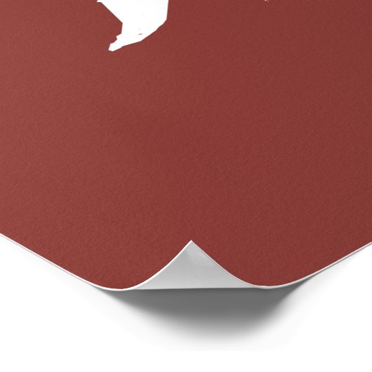 Harry Potter | GRYFFINDOR™ Silhouette Typografie Poster (Ecke)