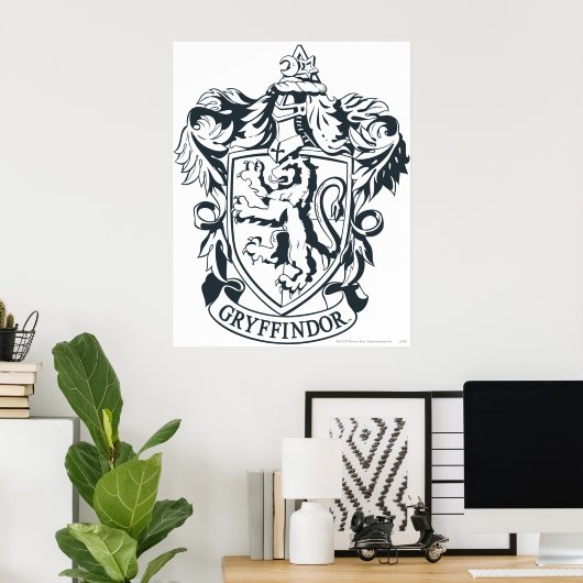 Harry Potter | Gryffindor Stencil Sketch Poster (Heimbüro)