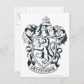 Harry Potter | Gryffindor Stencil Sketch Postkarte (Vorne/Hinten)