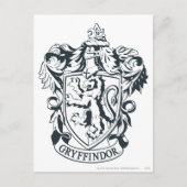 Harry Potter | Gryffindor Stencil Sketch Postkarte (Vorderseite)