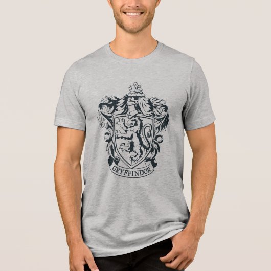 Harry Potter | Gryffindor Stencil Sketch Tri-Blend Shirt (Vorderseite)