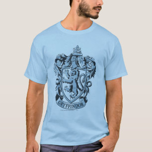 Harry Potter   Gryffindor-Wappen Blau T-Shirt