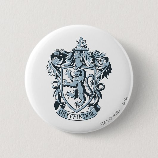 Harry Potter | Gryffindor Wappen Blue Button (Vorderseite)