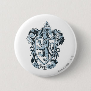 Harry Potter   Gryffindor Wappen Blue Button