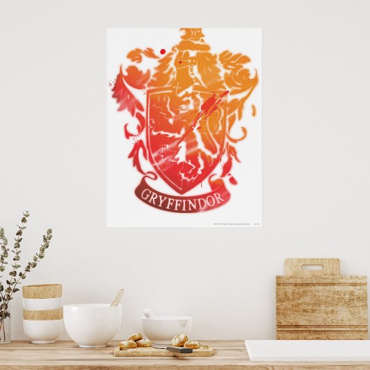 Harry Potter | Gryffindor-Wappen - geschichtet Poster (Küche)