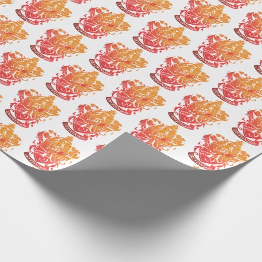 Harry Potter | Gryffindor-Wappen - gespritzt Geschenkpapier (Ecke)