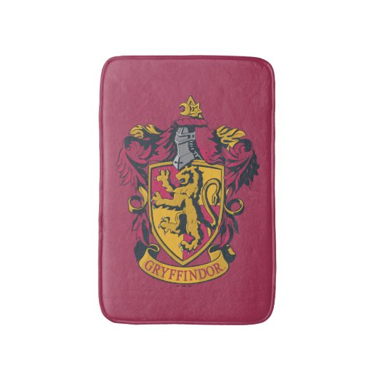 Harry Potter | Gryffindor Wappen Gold und Rot Badematte (Vorderseite Vertikal)