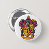 Harry Potter | Gryffindor Wappen Gold und Rot Button (Vorne & Hinten)