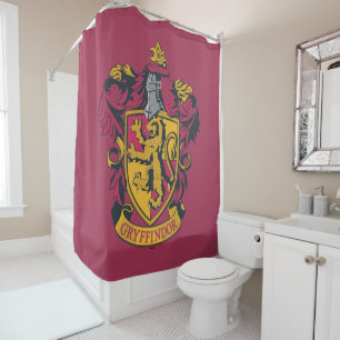 Harry Potter   Gryffindor Wappen Gold und Rot Duschvorhang