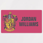 Harry Potter | Gryffindor Wappen Gold und Rot Etiketten (Design 2)