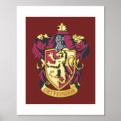 Harry Potter | Gryffindor Wappen Gold und Rot Foliendrucke (Vorderseite)