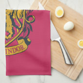 Harry Potter | Gryffindor Wappen Gold und Rot Geschirrtuch (Viertel Falte)