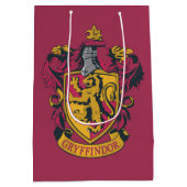 Harry Potter | Gryffindor Wappen Gold und Rot Mittlere Geschenktüte (Rückseite)