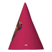 Harry Potter | Gryffindor Wappen Gold und Rot Partyhütchen (Rechts)