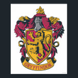 Harry Potter | Gryffindor Wappen Gold und Rot Poster<br><div class="desc">"Du gehörst vielleicht in Gryffindor, wo der Mut im Herzen wohnt. Ihr waghalsiges, nerviges und zitterndes Set Gryffindors!" Diese klugen Worte aus dem Sortierungsring, die jedem Gryffindor entsprechen, und dieses farbenfrohe gotische Design zeigen uns, warum jeder will, im Gryffindor-Haus sortiert zu werden! Das Wappen in Rot und Gold wird Gryffindors,...</div>