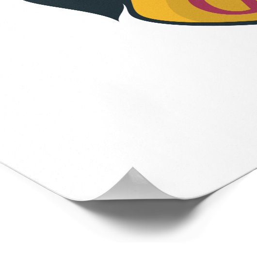 Harry Potter | Gryffindor Wappen Gold und Rot Poster (Ecke)