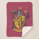 Harry Potter | Gryffindor Wappen Gold und Rot Sherpadecke (Vorderseite)