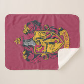 Harry Potter | Gryffindor Wappen Gold und Rot Sherpadecke (Vorderseite (Horizontal))
