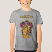 Harry Potter | Gryffindor Wappen Gold und Rot Tri-Blend Shirt (Vorderseite)