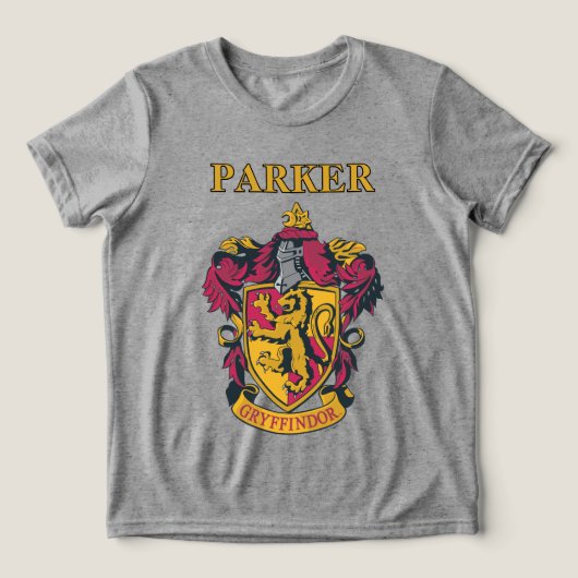 Harry Potter | Gryffindor Wappen Gold und Rot Tri-Blend Shirt (Design Vorderseite)