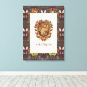 HARRY POTTER™ | GRYFFINDOR™ Wappen Leinwanddruck (Insitu (Holzboden))