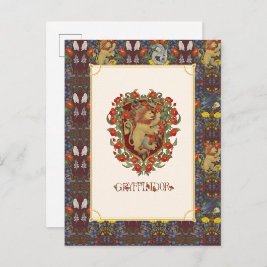 HARRY POTTER™ | GRYFFINDOR™ Wappen Postkarte (Vorne/Hinten)