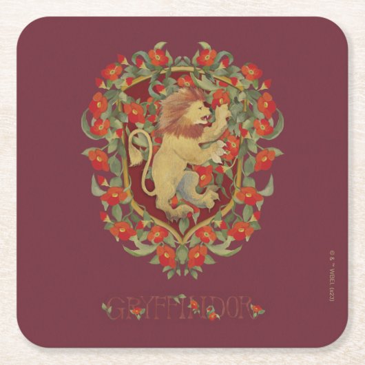 HARRY POTTER™ | GRYFFINDOR™ Wappen Rechteckiger Pappuntersetzer (Vorderseite)