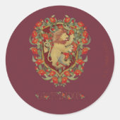 HARRY POTTER™ | GRYFFINDOR™ Wappen Runder Aufkleber (Vorderseite)