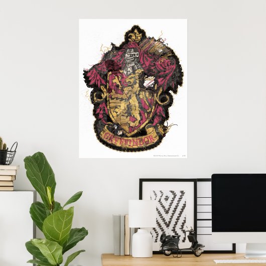 Harry Potter | Gryffindor-Wappen - zerstört Poster (Heimbüro)