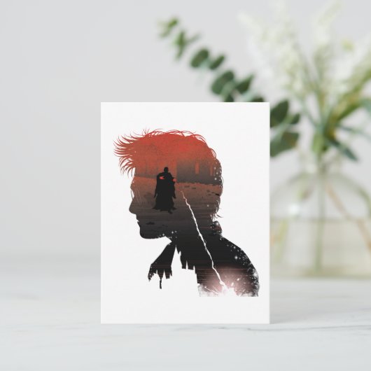 Harry Potter | Harry & Voldemort Wizard Duel Postkarte (Stehend Vorderseite)