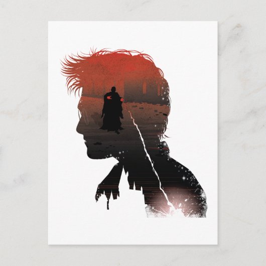 Harry Potter | Harry & Voldemort Zauberduell Postkarte (Vorderseite)