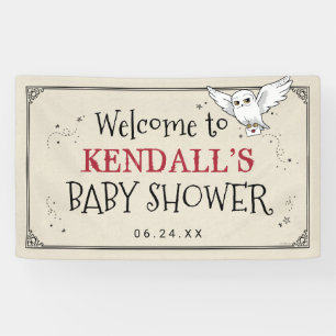 Harry Potter Hedwig Baby Dusche Banner