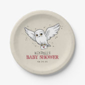 Harry Potter | Hedwig Baby Dusche Pappteller (Vorderseite)