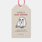 Harry Potter | Hedwig Baby Dusche Vielen Dank Geschenkanhänger (Vorderseite)