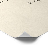 Harry Potter | Hedwig Baby Geburtsstatistik Poster (Ecke)