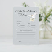 Harry Potter Hedwig - Baby Predictions & Advice Einladung (Stehend Vorderseite)