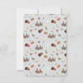 Harry Potter Hedwig - Baby Predictions & Advice Einladung (Rückseite)