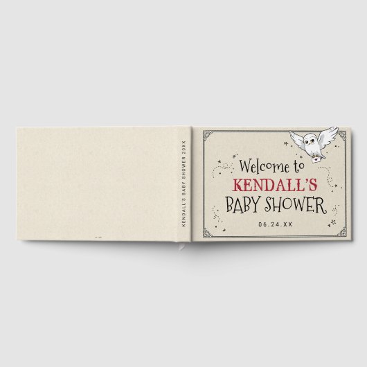 Harry Potter | Hedwig Baby Shower Gästebuch (Voll)