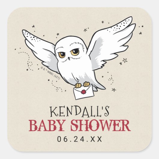 Harry Potter | Hedwig Baby ShowSquare Sticker (Vorderseite)